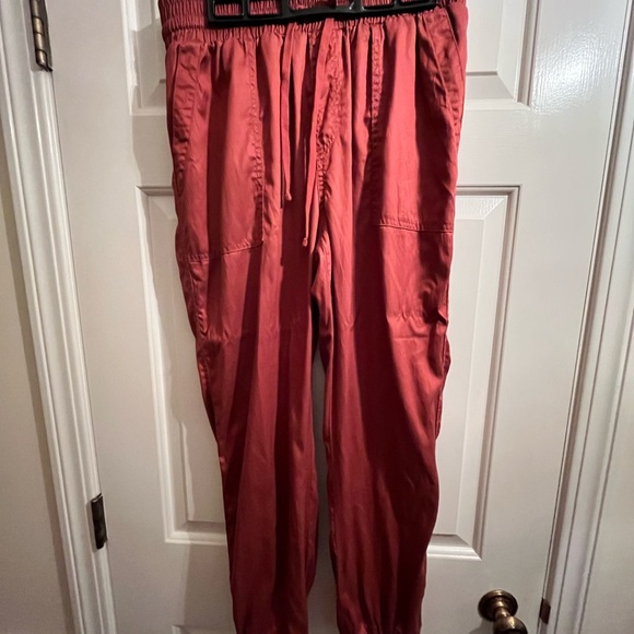 A New Day dark rose twill joggers, size medium. Never worn. From Target - Picture 3 of 4